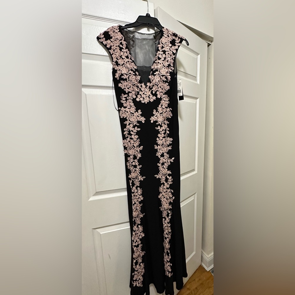 Black and Pink Wedding Guest Dress